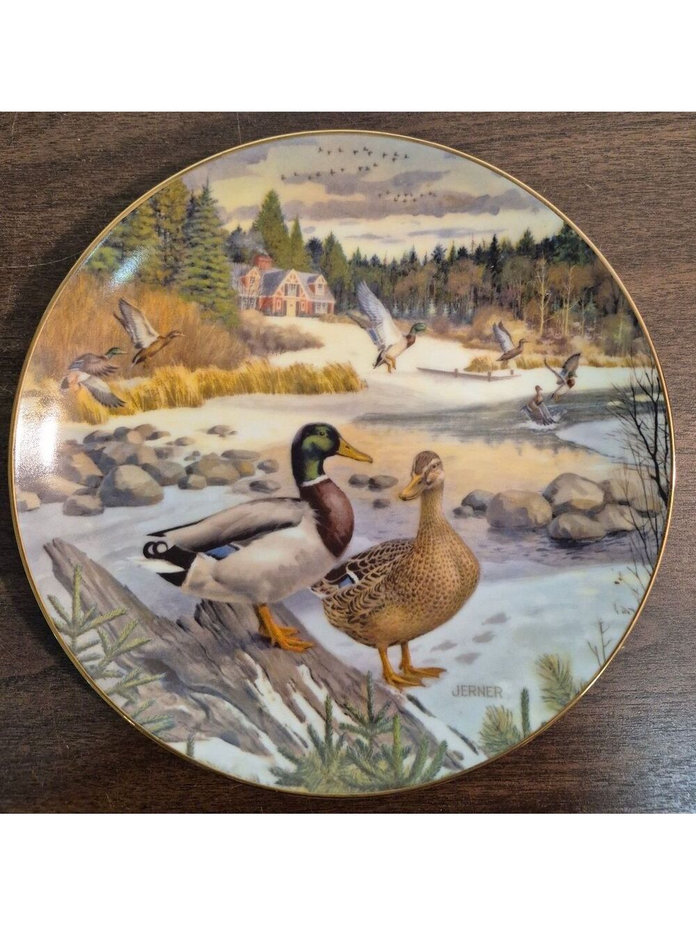 Knowles Limited Edition Collector Plate "The Mallard" by Bart Jerner 1986